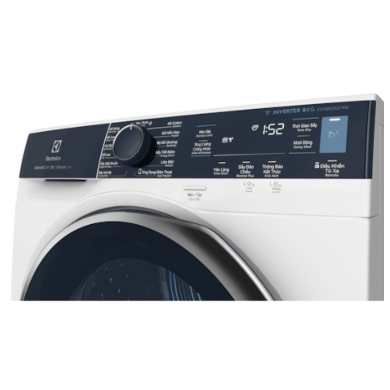 Máy sấy bơm nhiệt Electrolux 8kg EDH803Q7WB