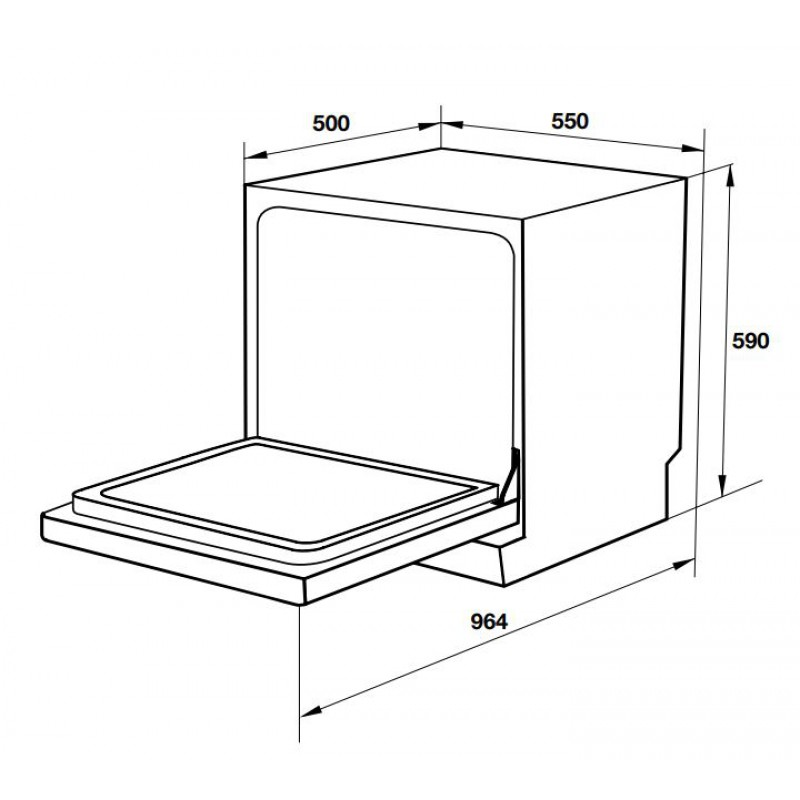 Máy rửa chén để bàn Hafele HDW-T5551B 538.21.340