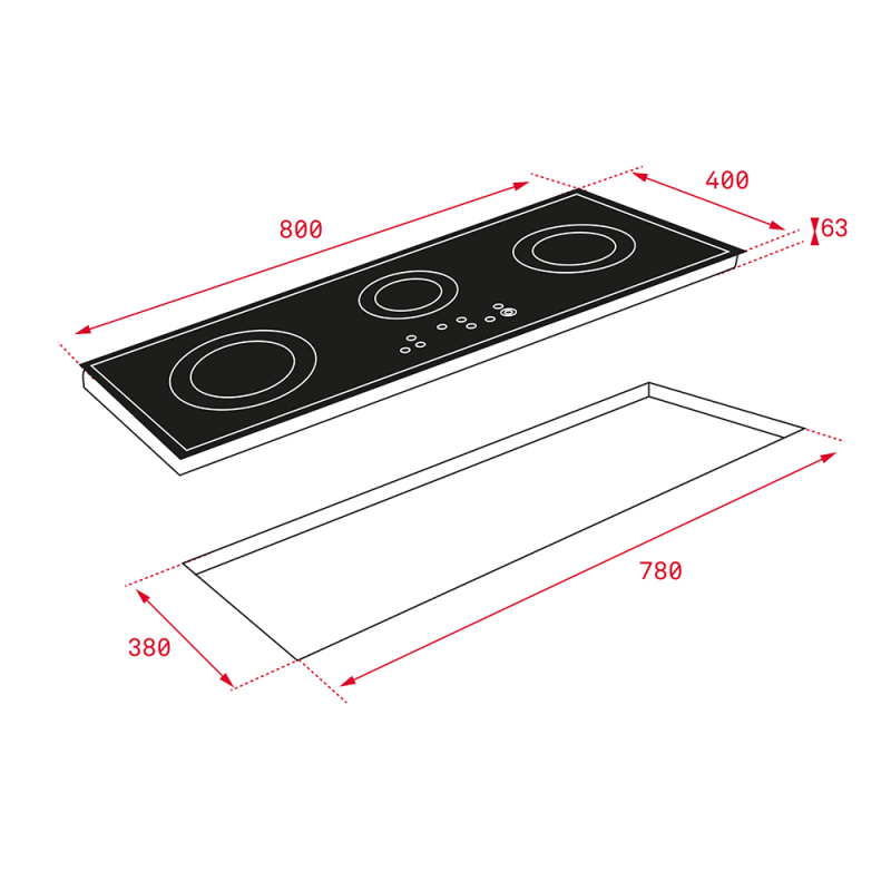 Bếp điện Teka TRC 83631 TCS 112530000