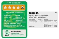 Máy giặt sấy Toshiba TWD-T21BU140UWV(MG) Inverter giặt 13 kg - sấy 8 kg