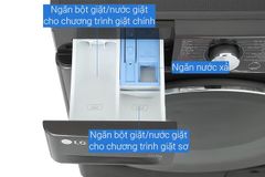 Máy giặt sấy LG FV1411D4B AI DD™ 11/7kg màu đen