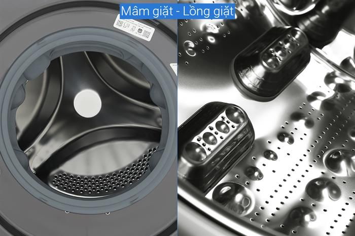 Máy giặt sấy LG FV1411D4B AI DD™ 11/7kg màu đen