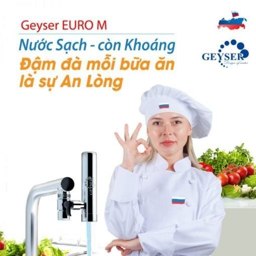 Máy lọc nước tại vòi Geyser Euro M