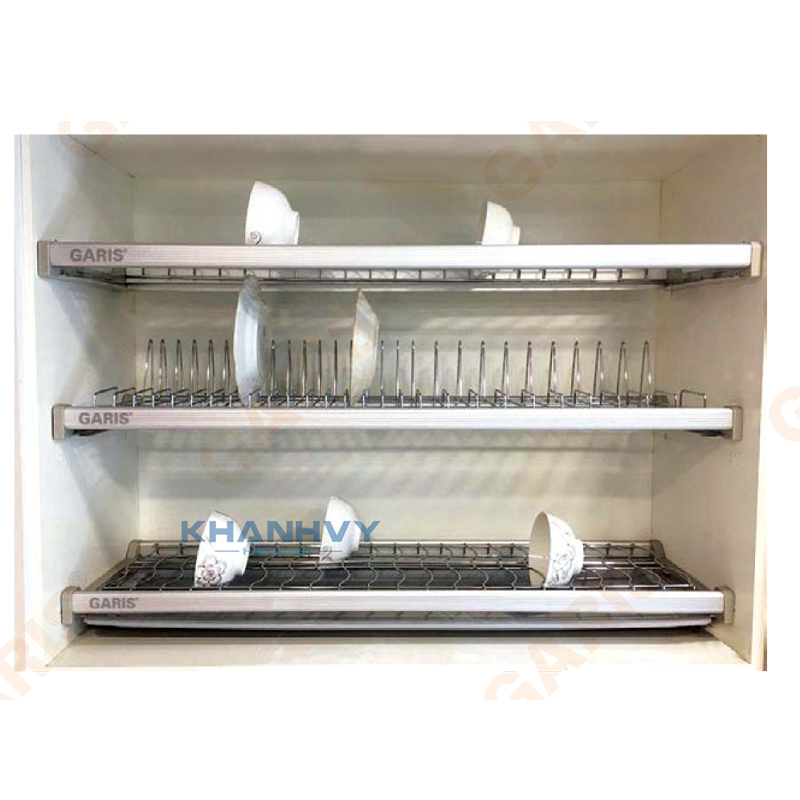 Giá bát đĩa cố định 3 tầng Garis GB07.80E