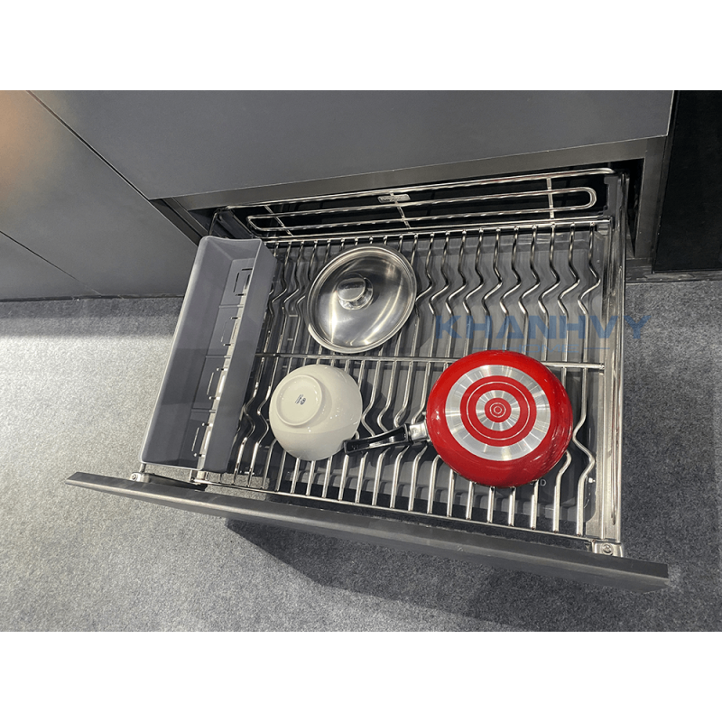 Giá bát đĩa inox SUS304 nan Oval Eurogold EPV5070