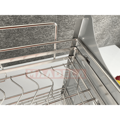 Giá bát đĩa nâng hạ Inox 304 cho tủ bếp trên Maadela MP-G30-2.90
