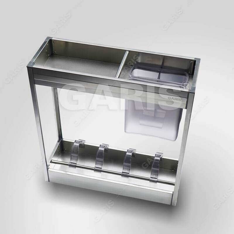 Giá dao thớt, gia vị, chai lọ cánh kéo Garis GK01.20