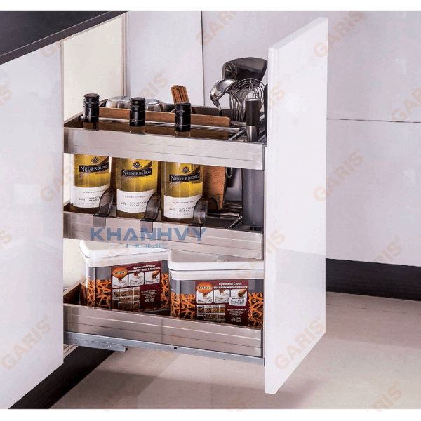 Giá dao thớt, gia vị, chai lọ cánh kéo Garis GM01.30