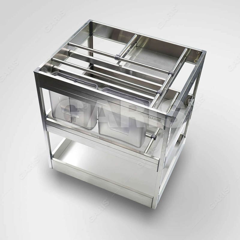 Giá dao thớt, gia vị, chai lọ cánh kéo Garis GM01.40