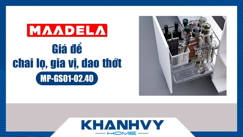 Giá để chai lọ, gia vị, dao thớt Maadela MP-GS01-02.40