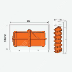 Giá để giày xoay 360 độ 12 tầng Garis GW44R