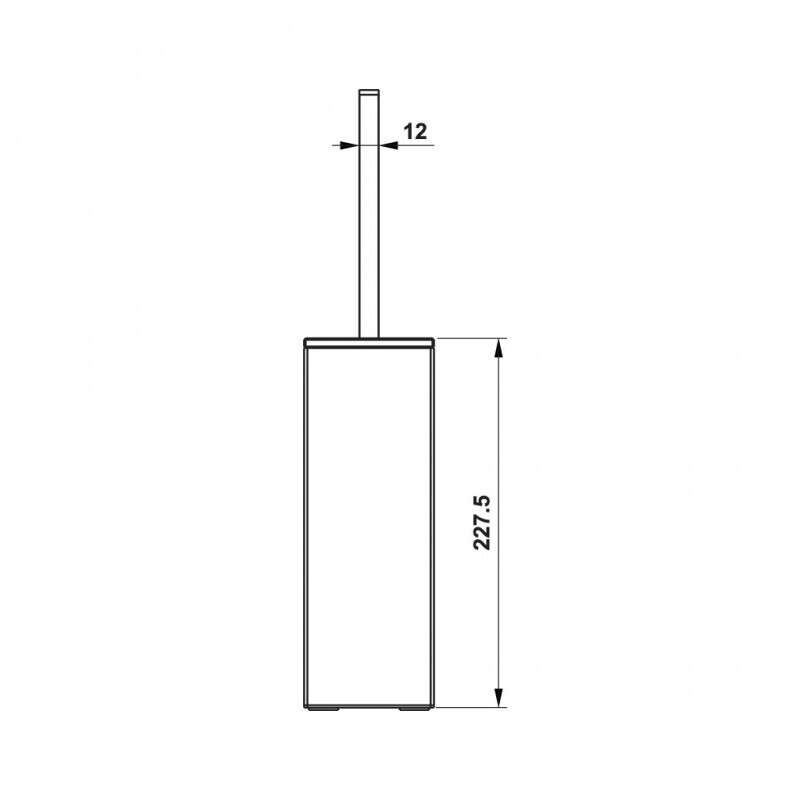 Giá treo cọ vệ sinh mặt kiếng trắng Hafele 495.80.230