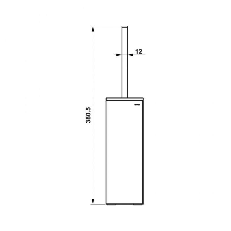 Giá treo cọ vệ sinh mặt kiếng trắng Hafele 495.80.230