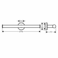 Giá treo giấy vệ sinh Logis Hansgrohe 580.61.342