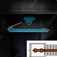 Giá treo quần âu đơn Garis GW38E
