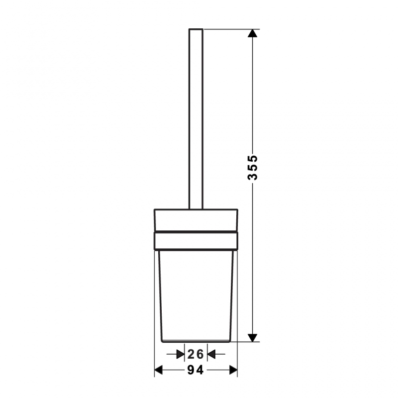 Giá treo và cọ vệ sinh Logis Hansgrohe 580.61.370