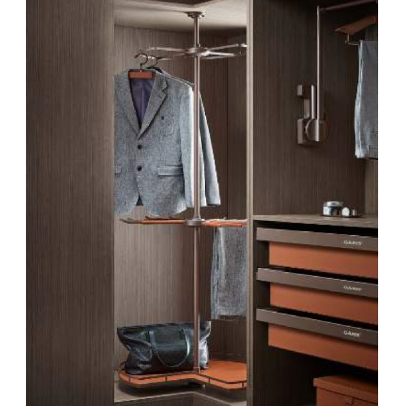 Giá xoay, treo góc tủ quần áo, 3 tầng Garis GW33R