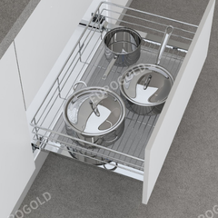 Giá xoong nồi đa năng inox 304 nan tròn Eurogold EG30460B