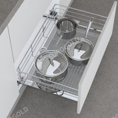Giá xoong nồi inox 304 nan tròn Eurogold EG30490B
