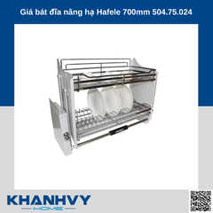 Giá bát đĩa nâng hạ Hafele 700mm 504.75.024