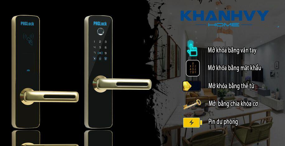Khóa vân tay được tích hợp đa tính năng, đảm bảo an toàn tuyệt đối