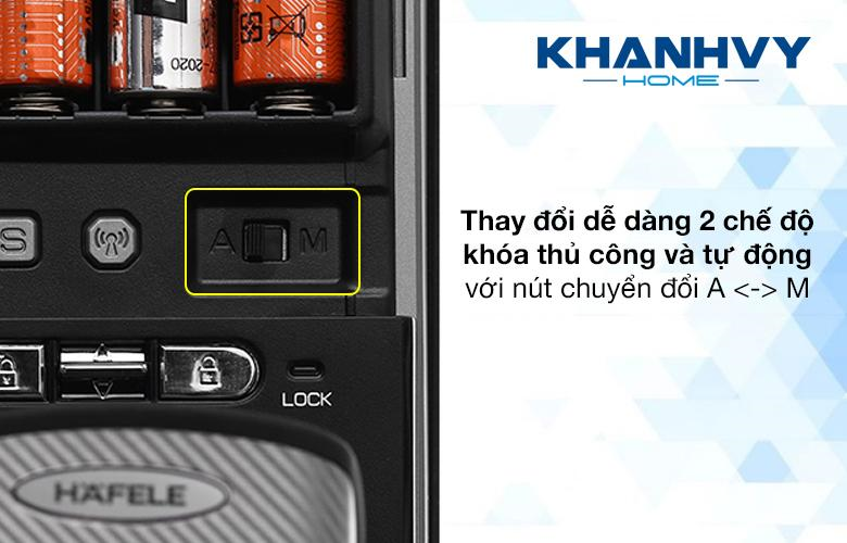 Công tắc thay đổi chế độ khóa tự động và khóa thủ công