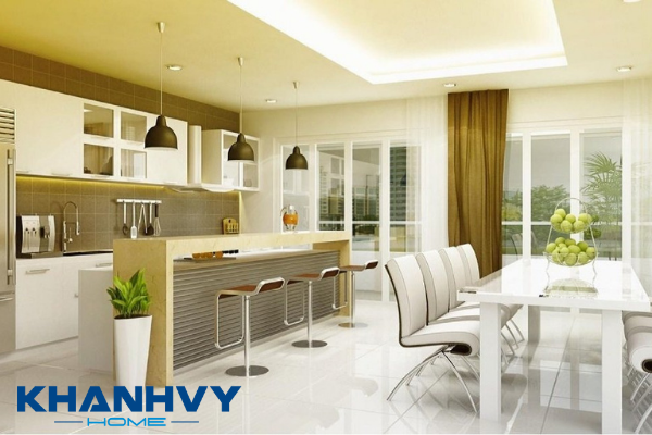 Gợi ý cách bố trí nội thất phòng bếp đẹp ấn tượng mà đơn giản
