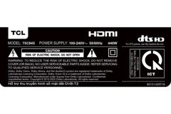 Tivi TCL 65C845 65 inch Mini LED All-Round TV 4K