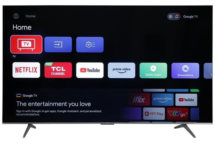 Tivi TCL 65P79B 65 inch Pro UHD Google TV 4K