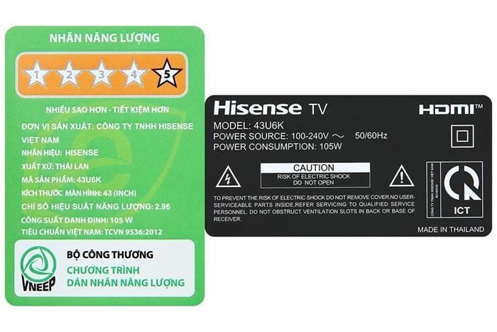 Tivi Hisense 55U6K ULED 55 inch