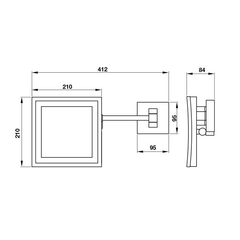 Gương phóng đại có đèn LED Hafele 495.81.006