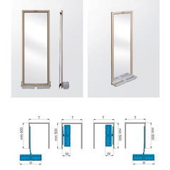 Gương soi xoay - khay lược Higold 703166G