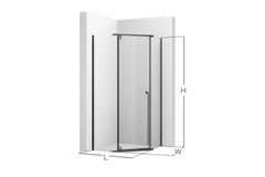 Vách tắm kính cửa mở Jomoo M7A1810