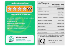 Máy lạnh Casper XH-09IF35 Inverter 2 chiều 9.300 BTU 1HP