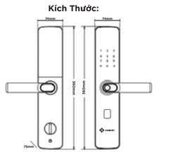 Khóa vân tay Hubert HB CG61 Luxury App wifi