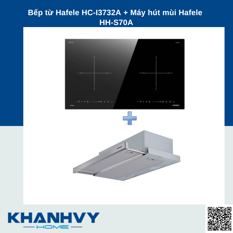 Bếp từ Hafele HC-I3732A + Máy hút mùi âm tủ Hafele HH-S70A