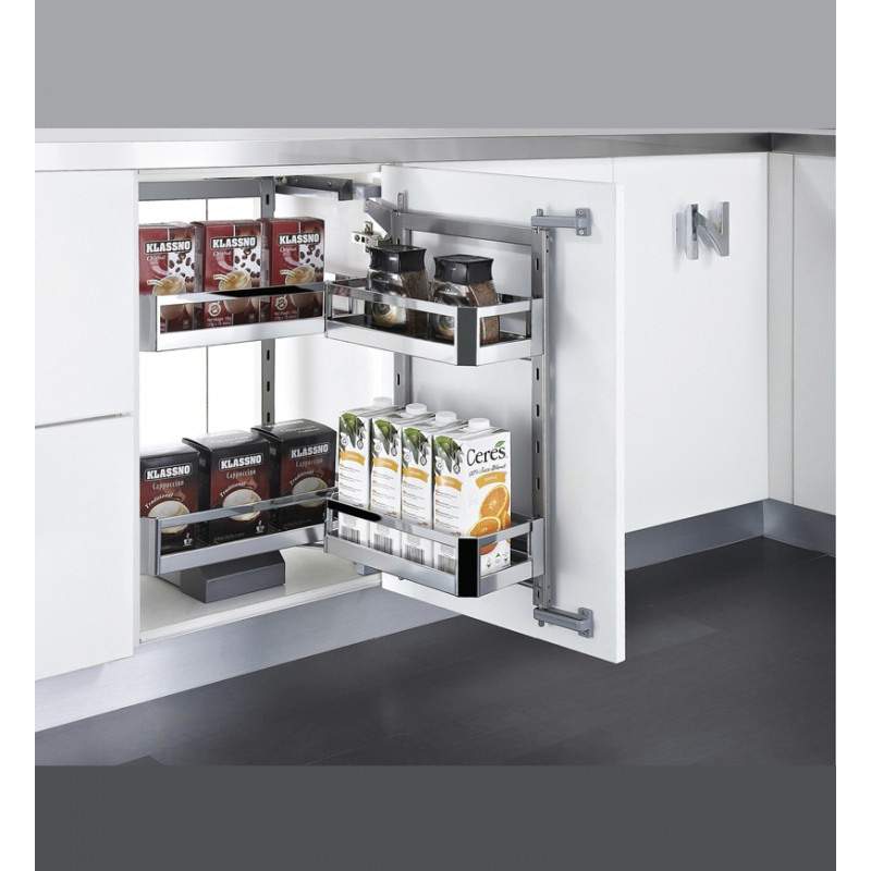 Hệ giá kho 2 tầng inox hộp cánh mở Eurogold EKB15245