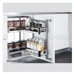 Hệ giá kho 2 tầng inox hộp cánh mở Eurogold M040245