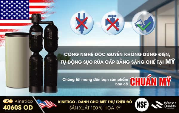 Hệ thống lọc nước đầu nguồn tốt nhất dành cho biệt thự - Kinetico 4060S OD