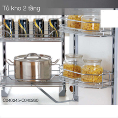 Hệ giá kho 2 tầng cánh mở Eurogold C040245