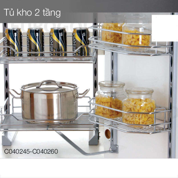 Hệ giá kho 2 tầng cánh mở Eurogold C040260