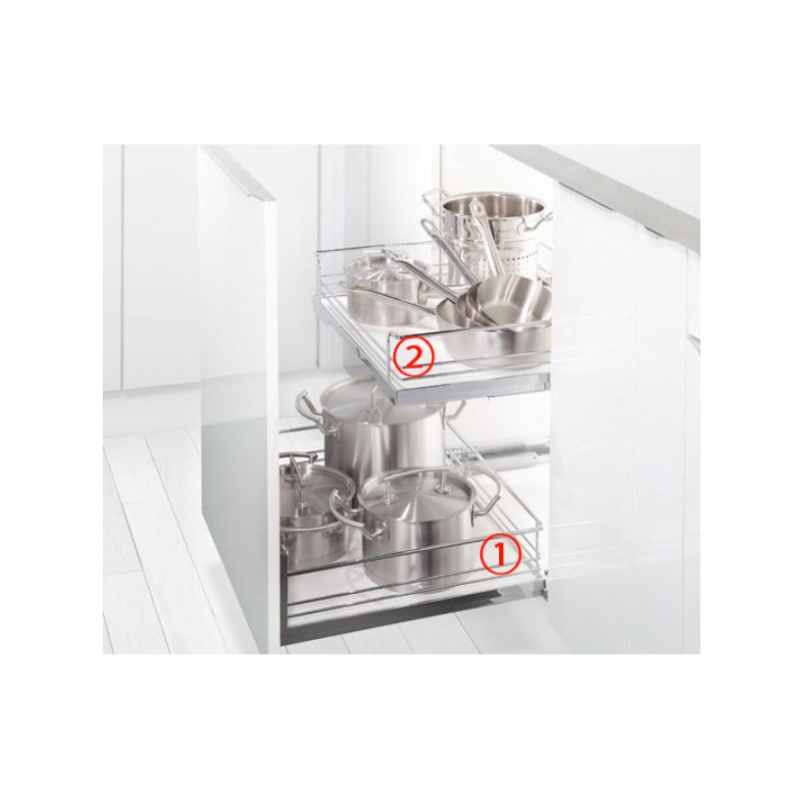 Phụ kiện rổ kéo lọt lòng rộng 400mm Wire basket Hafele 540.26.253