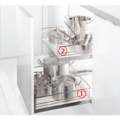 Phụ kiện rổ kéo lọt lòng rộng 400mm Wire basket Hafele 540.26.253