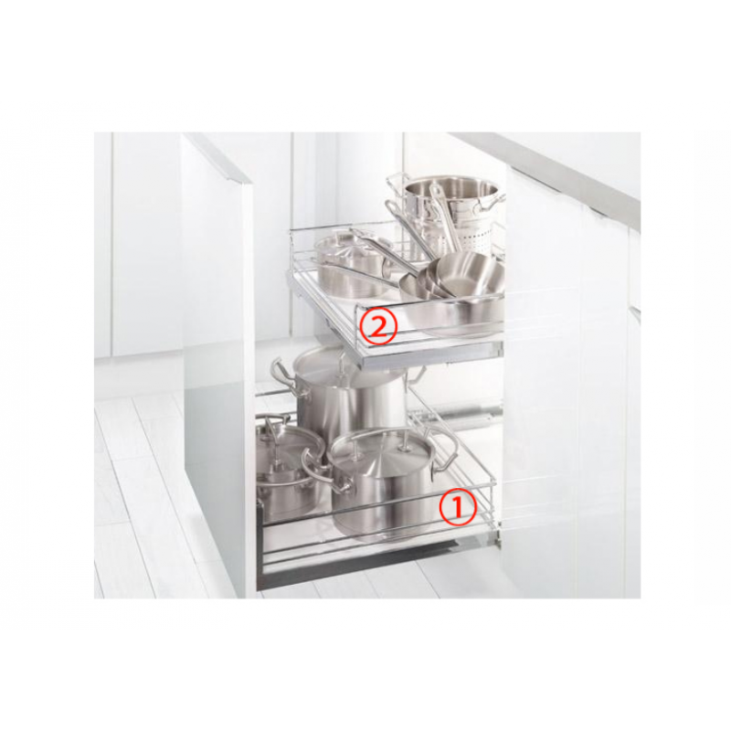 Phụ kiện rổ kéo lọt lòng rộng 500mm Wire basket Hafele 540.26.255