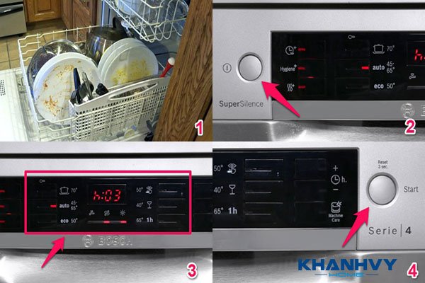 Hướng dẫn sử dụng máy rửa chén bát Bosch SM