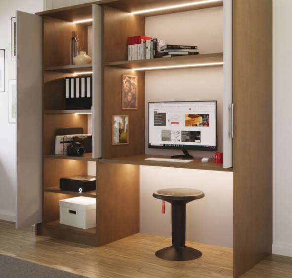 Bộ phụ kiện cửa trượt xoay 440mm Hafele 408.25.002