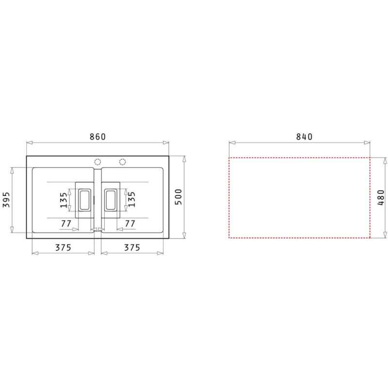 Chậu rửa chén Pyramis KARTESIO 2B CARBON 070053911