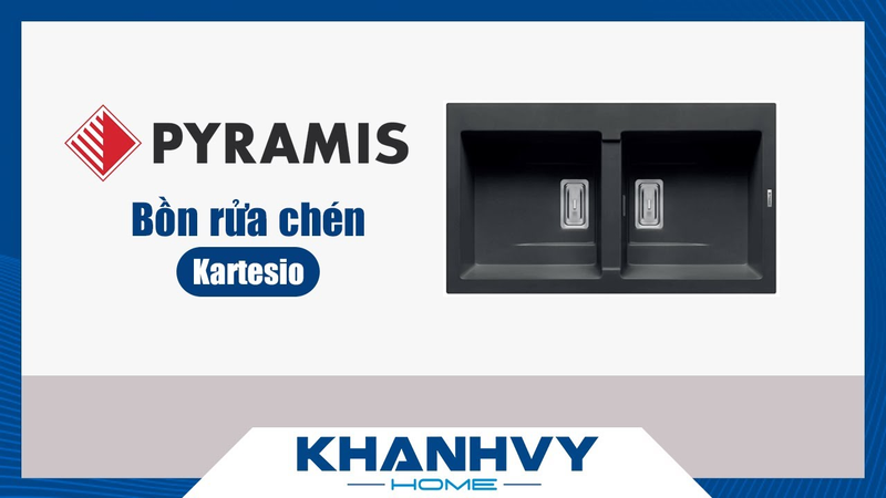 Chậu rửa chén Pyramis KARTESIO 2B CARBON 070053911