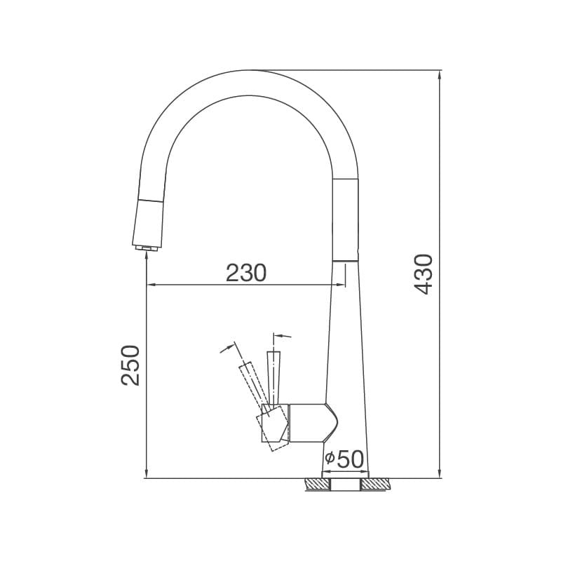 Vòi rửa chén Malloca K095-SS