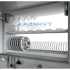Kệ chén 2 tầng inox 304 âm tủ trên Higold 401153
